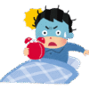 寝坊をした人