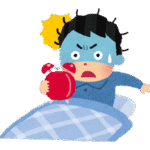 寝坊をした人
